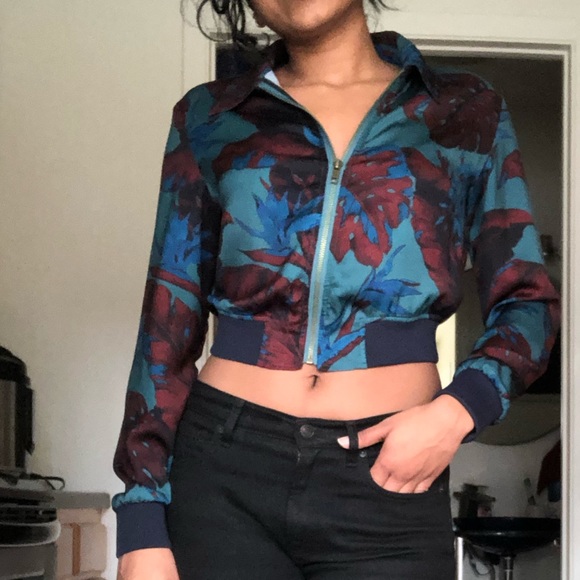 URBAN OUTFITTERS CROP BOMBER JACKET - Picture 2 of 6